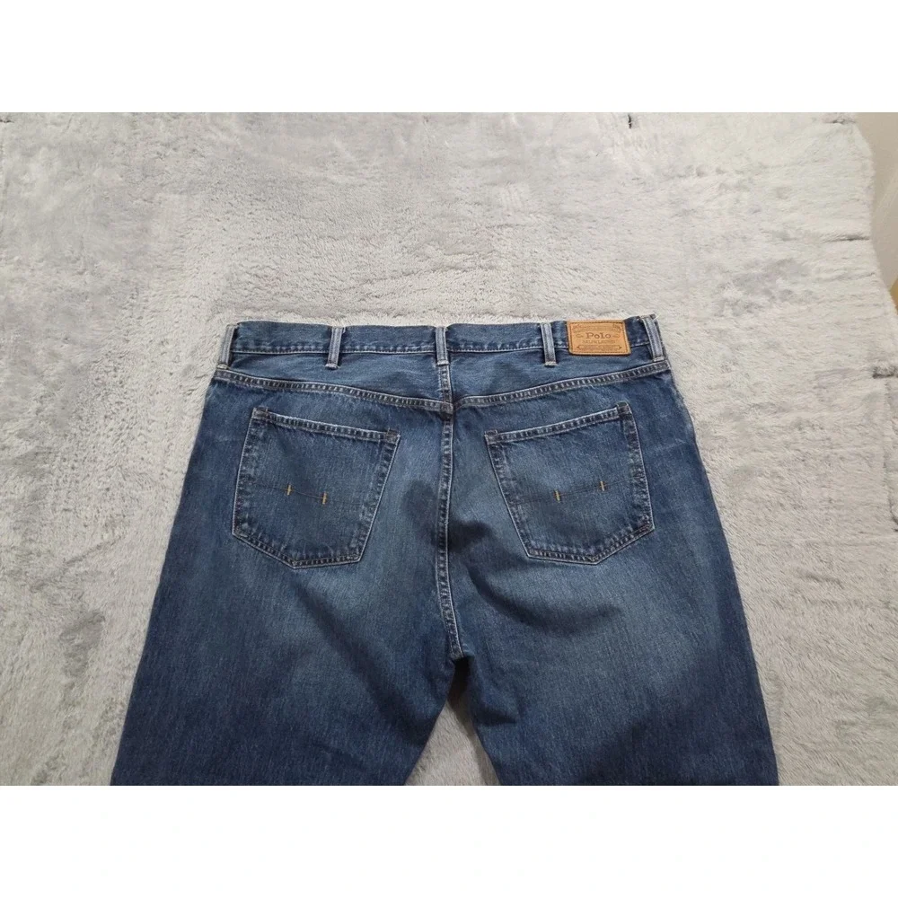 Polo Ralph Lauren Men's Hampton Straight Med Wash Jeans Size 44 X 30